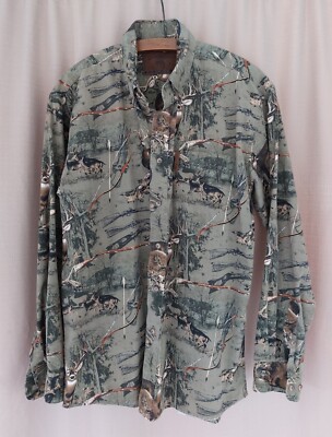 Clearwater Outfitters Men's Long Sleeve Size Medium Deer Shirt