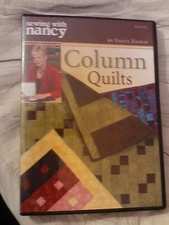 SEWING WITH NANCY~COLUMN QUILTS~2010 VG/C DVD~NANCY ZIEMAN~W/BONUS SEGMENT