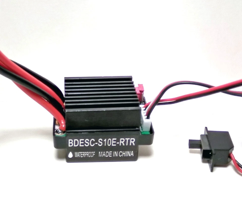 Rc Car Brushed Waterproof Esc For 1/10 Traxxas Stampede Rustler Bandit Telluride - Image 3 of 4