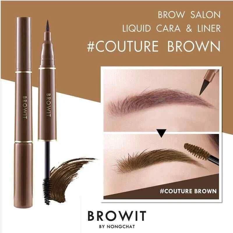 BROWIT By Nongchat Brow Salon Liquid and Cara Couture Brown 1 + 3.5 g. - Image 4 of 4
