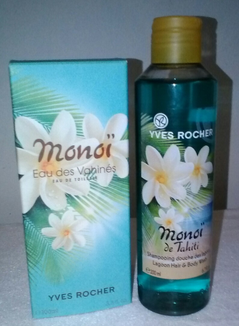 Monoï de Tahiti Eau des vahinés 100ml avec shampooing douche corps et cheveux formule enrichie