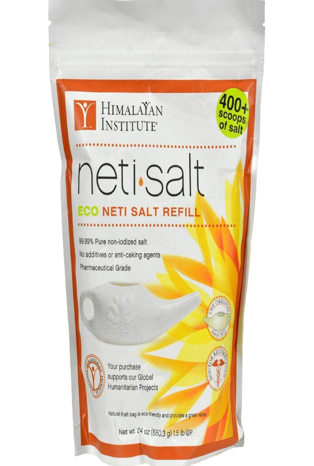 Himalayan Chandra, Neti Salt Bag, 24 Ounce