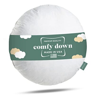 ComfyDown - FEATHER/DOWN Round Circle Pillow Insert - ALL SIZES!! Made in USA