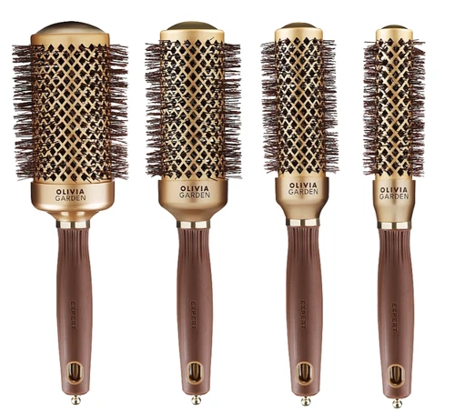 Olivia Garden Nano Thermic Round Hair Brush  Sizes- 18, 24, 34, 44, 54,64,82