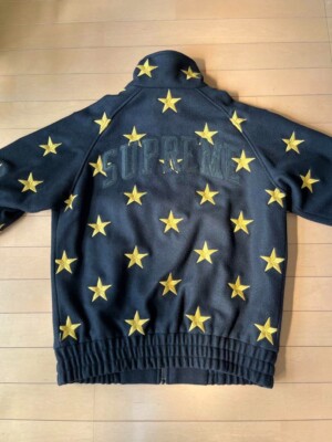 Supreme Stars ZIP Stadium Jacket Black Gold Men's M | eBay