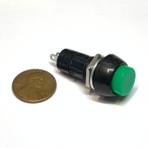 10 Pieces Green momentary PUSH BUTTON SWITCH DC 6A N/O normally open on ...