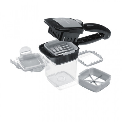 Genius Nicer Dicer Quick Gemüseschneider 7 tlg., Gemüsehobel Zwiebelschneider
