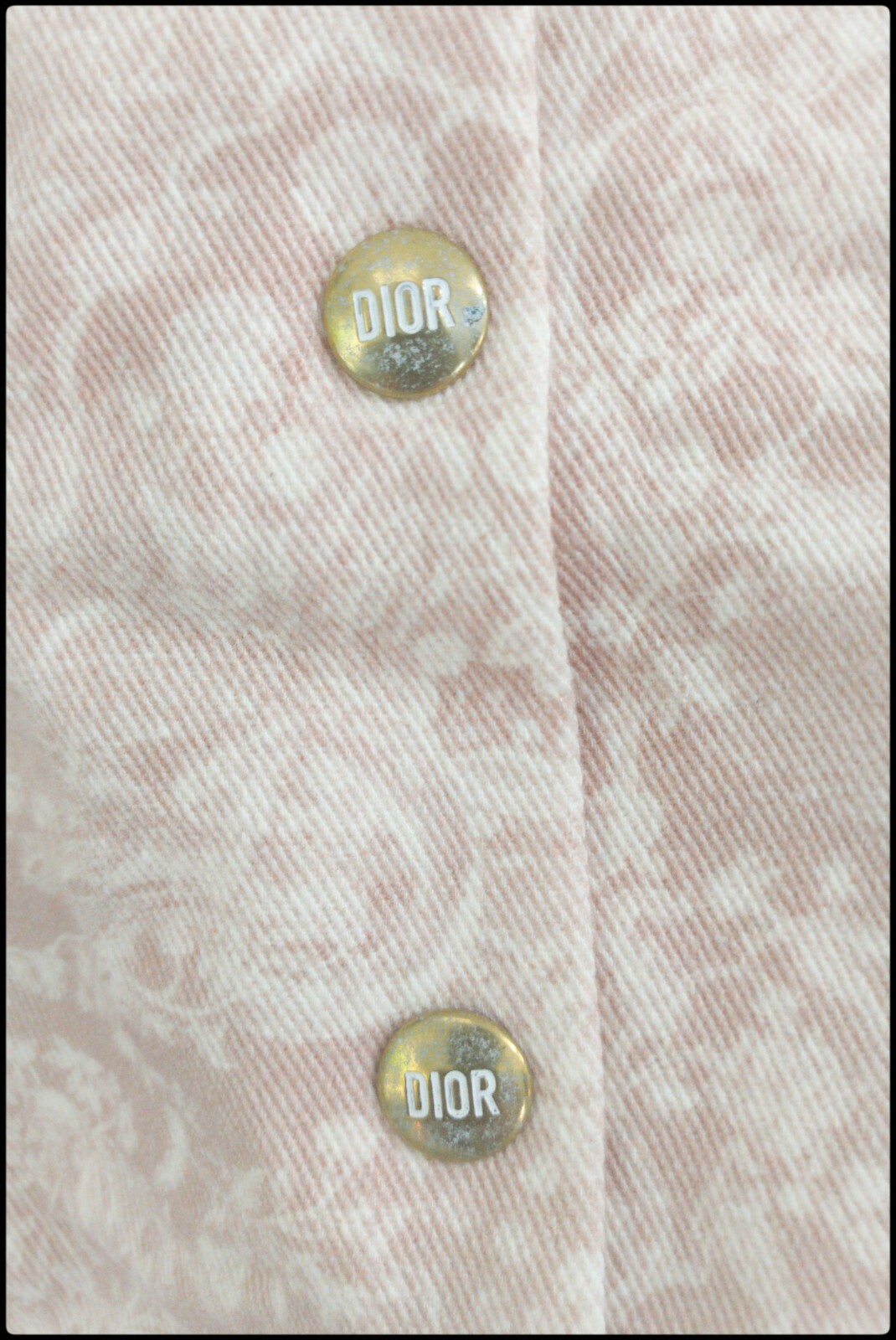 Christian Dior Pinafore Dress Girl 8 years Pink with Ivory Toile de Jouy Print image 5