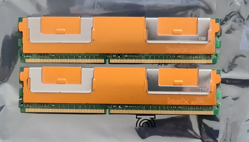 2 x HP 398705-051 416470-001 512MB DDR2 PC2-5300 CL5 SDRAM - Immagine 4 di 4