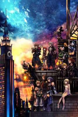 Kingdom Hearts 3 Game Silk Print New Painting Wall Art Home Decor