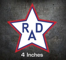 RAD Racing STAR Cru Jones logo sticker decal 1980s BMX racing GT DYNO REDLINE