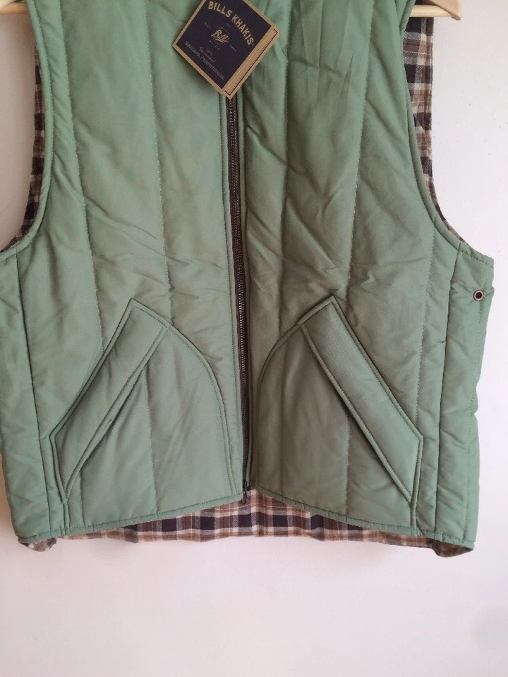 Bill's Khakis Breeches Vest Olive New Men Size Medium MSRP: $195 - Image 3 of 4