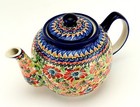 Polish Pottery 32 oz. Teapot – Handmade Stoneware by Zaklady Boleslawiec