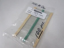 100K ohm 1/4 Watt Resistors 100 piece pack