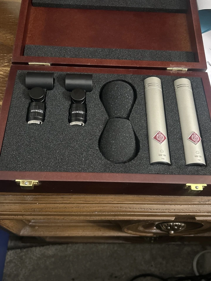 Neumann KM 184 Stereo Set Matched Overhead Microphone Pair - Image 2 of 3