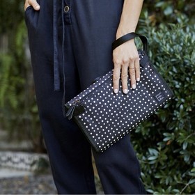 Petunia Pickle Bottom Black Nimble Diaper Clutch/Paci Holder Bundle Neo Geo $85