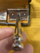 Rare Unbranded Cased Safety Razor Vintage Non Gillette France Italy Art Deco