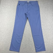 Peter Millar EB66 Performance Stretch Pants Golf Chino 33x32 Mens Blue Active