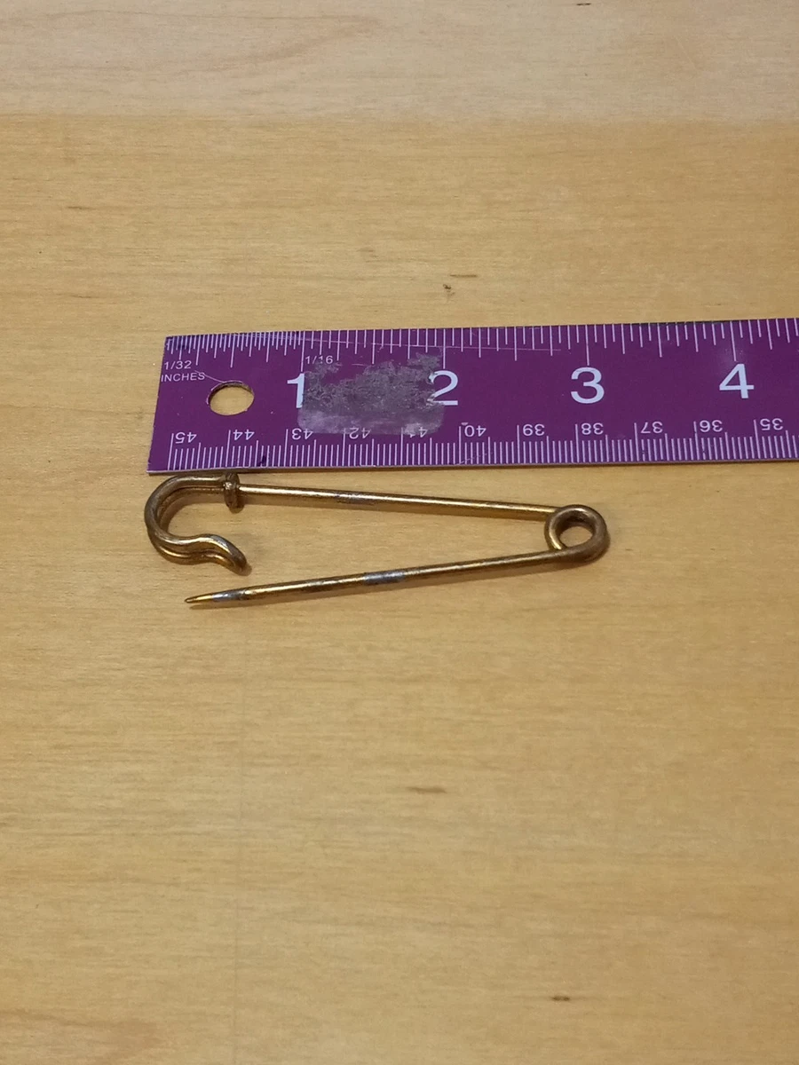 大型金色安全别针| eBay