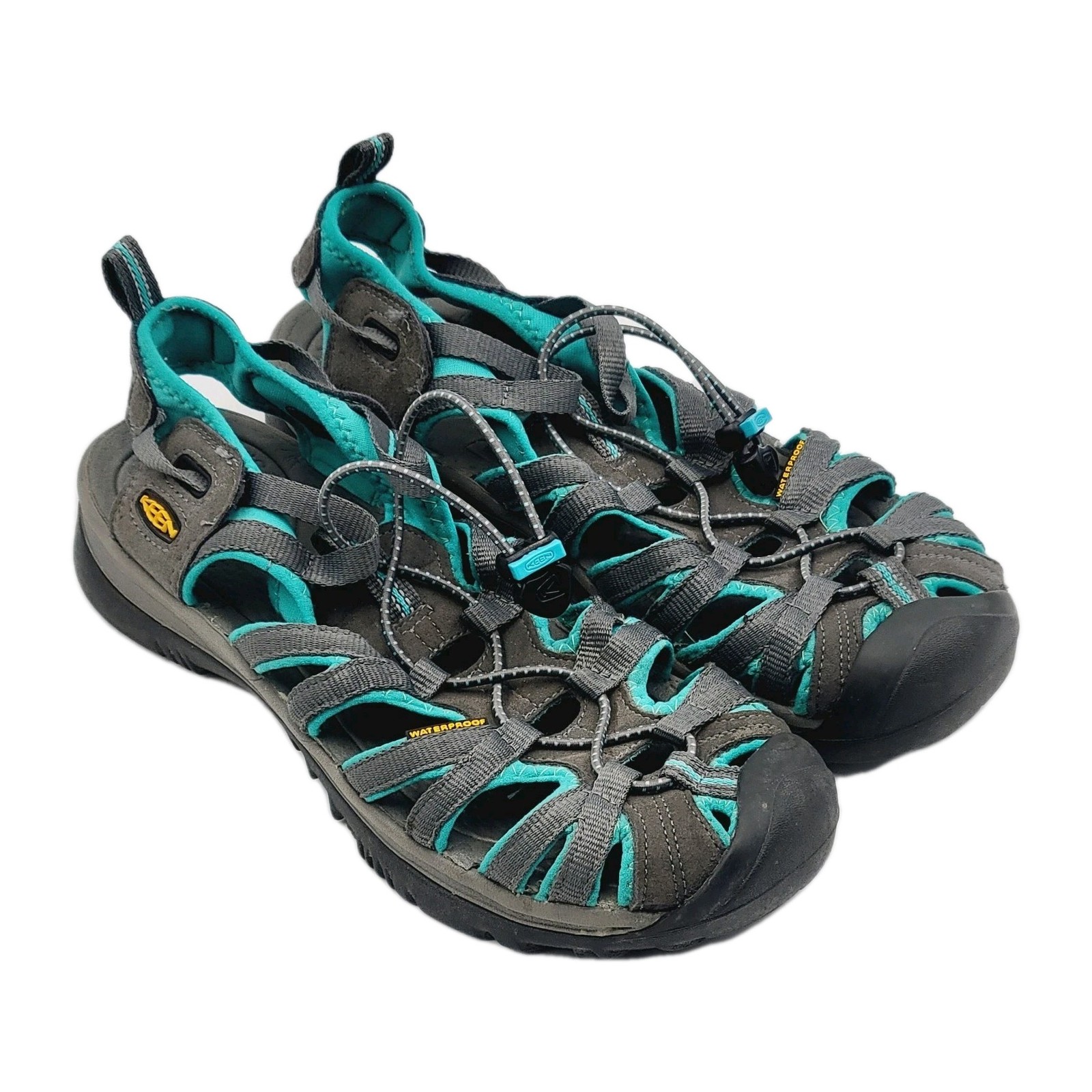KEEN Whisper Sandalo Donna 10 Punta Chiusa Sport Teal Ombra Scura Ceramica 1003717