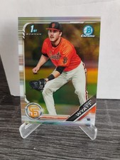 2019 Bowman Draft #BDC-29 Logan Wyatt Chrome Refractor card