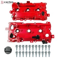 Pair Aluminum Valve Cover Set for Nissan Altima 07-14 Pathfinder 2013-2014 3.5L