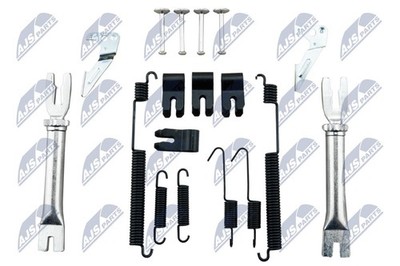 NTY Zubehörsatz Feststellbremsbacken HSR-VW-001 für VW POLO 5 6R1 6C1 602 604