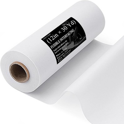 Light Weight 12''X 30 Yards Fusible Interfacing for Sewing  Iron  On Non Woven...