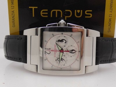 DE GRISOGONO INSTRUMENTO UNO CHRONO WITH BOX STAHL AUTOMATIK UHR