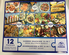 Spin Master 12 Jigsaw Puzzles Multipack Bundle 4-150pcs, 4-300pcs, 4-500pcs