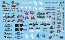 Gofer-Racing Fantasy Vintage Pro Stock Dragsters - Plastic Model Vehicle Decal