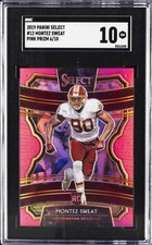 2019 PANINI SELECT PINK PRIZM 6/10 #12 MONTEZ SWEAT SGC 10 GM