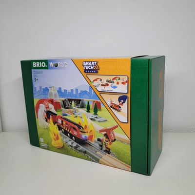 BRIO World 36004 Smart Tech Sound Feuerwehreinsatz-Rettungsset NEU OVP