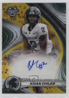 2024 Bowman U Best of Yellow Refractor 41/75 Aidan Chiles #BOA-AC Auto 1pe9