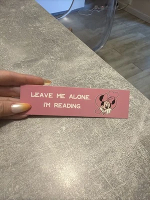 Marque-Page Souris Rose – Leave Me Alone, I’m Reading - Photo 1/4
