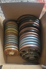 Lot of 16mm Empty Film Reels - 12 and 7" Diameter with Canister