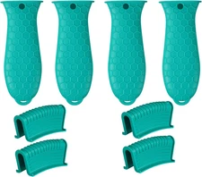 8 Pcs Non-Slip Silicone Hot Handle Holder & Assist Grips, Potholder for Cast Iro