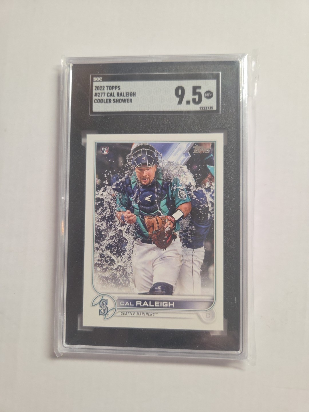 2022 TOPPS SP #277 CAL RALEIGH ROOKIE RC SGC 9.5  MT+    IMAGE VARIATION