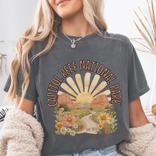 Capitol Reef National Park Comfort Tee Vintage Hiking Outdoors Utah Gift