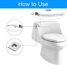 Toilet Flush Handle Replacement, Side Mount Toilet Tank Lever Fit for Kohler ...