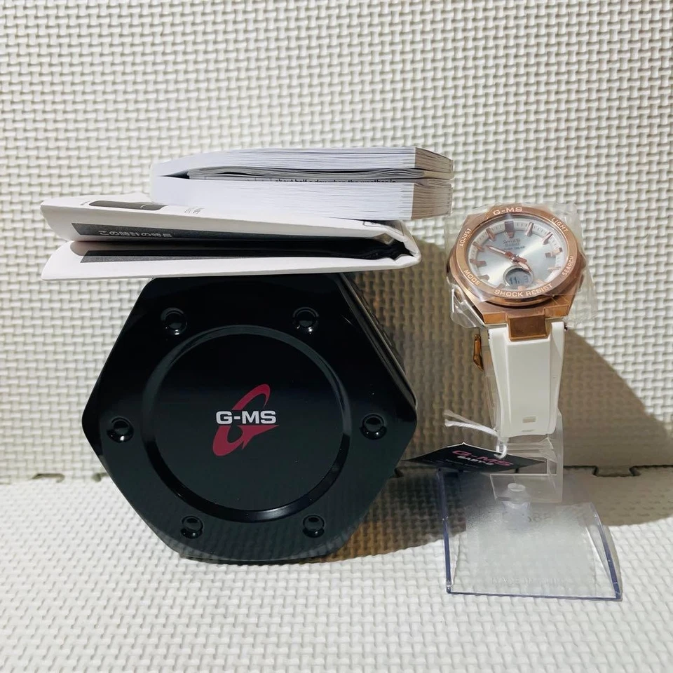 Casio Baby-G G-MS MSG-S200 Rose Gold White Rubber Strap Watch - Image 2 of 4