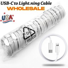 Bulk Lot 20W PD USB C Fast Charger Cable For iPhone 14 13 12 11 X 8 Type C Cord