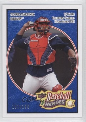 2008 Upper Deck Baseball Heroes Navy Blue 167/199 Victor Martinez #52 0a1