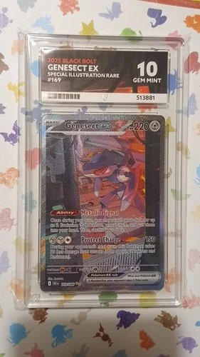 Pokemon TCG - Genesect ex - 169/086 - Black Bolt - Ace 10