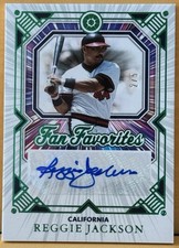 2025 Boys of Summer Reggie Jackson Fan Favorite Signatures Emerald 2/5 SSP
