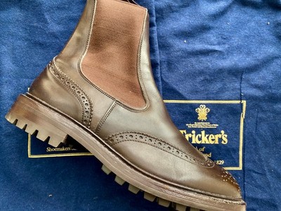 TRICKER'S HENRY UK 10 - EXCELLENT BOXED. Worn Twice. Espresso Commando Sole.