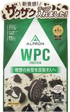ALPRON Whey Protein WPC Cookies & Cream Flavor (with Chocolate Chip) 900g Japan