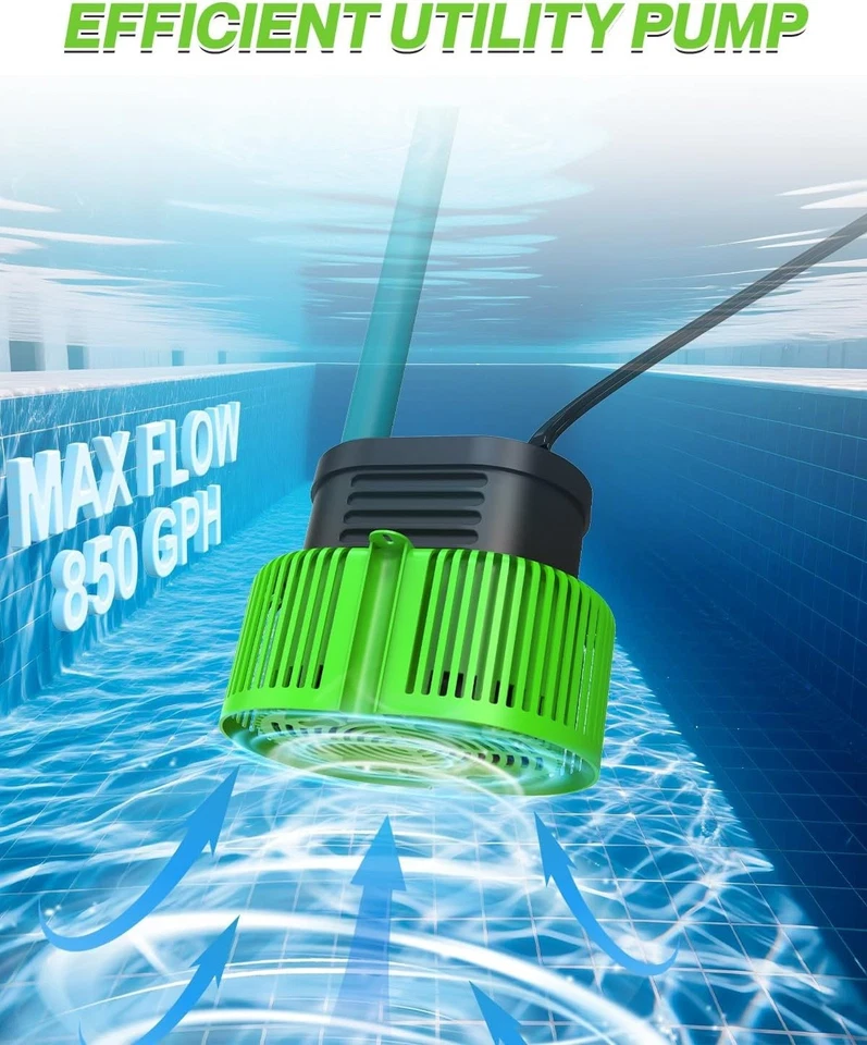 Above Ground Pool Cover Pump - 850 GPH, 25ft Power Cord - Image 4 of 4