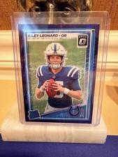2025 Panini Donruss Optic #255 Riley Leonard Rated Rookie Purple Shock Prizm