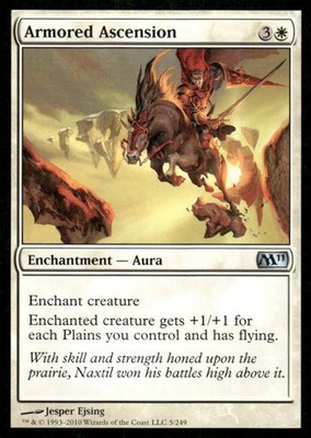 Armored Ascension M21 MTG Magic the Gathering card